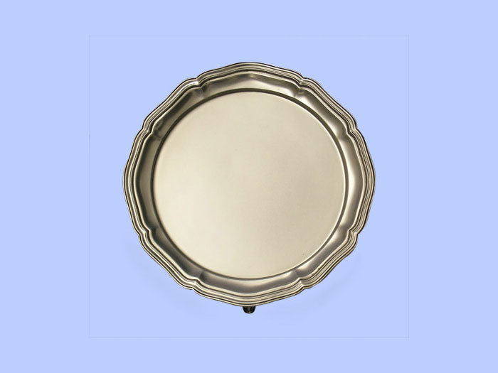 Small Silver Salver with Moulded Border 1937